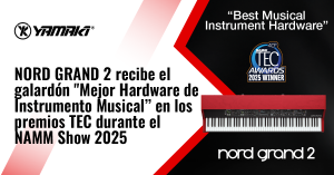 NORD GRAND 2 recibe el galardón «Mejor Hardware de Instrumento Musical” en los premios TEC durante el NAMM Show 2025