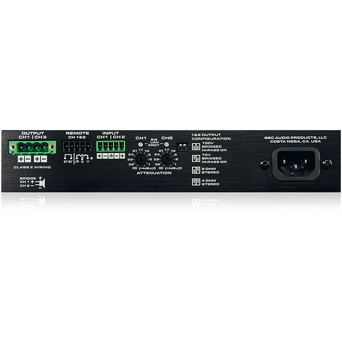 Amplificatore Finale di Potenza 2 x 60 Watt 8 Ohm 70/100 Volt SPA2-60 Amplificatore Finale di Potenza 2 x 60 Watt 8 Ohm 70/100 Volt SPA2-60