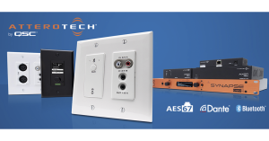 Soluciones para conexión de audio en red para sistemas audiovisuales de Attero Tech