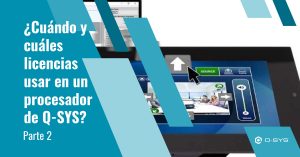 Licencias Q-SYS en un procesador