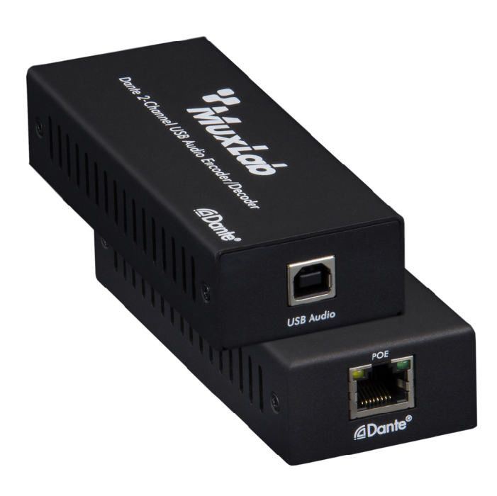 ENCODER/DECODER DE AUDIO DANTE-USB 2 CANALES MUXLAB 500550 | Sistemas ...